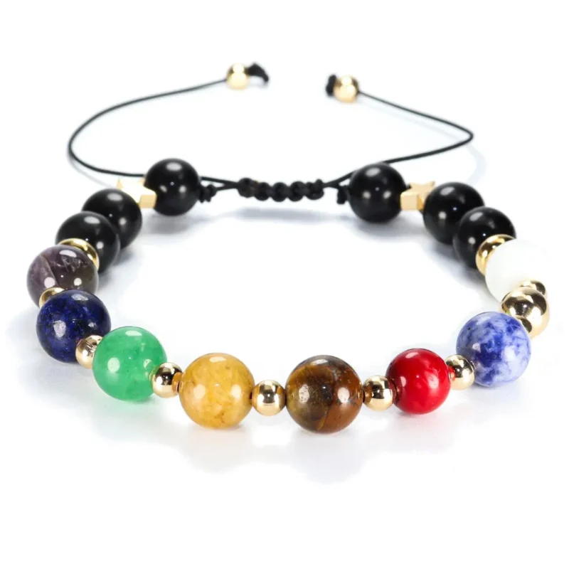 Pulsera planetas de piedras naturales