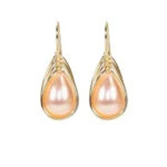 Aretes con Perla Mallorca en forma de gota